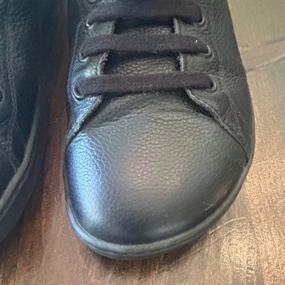 Birkenstock Bend Low Sneakers Mens 41 Black Leather Lace Up Shoes Comfort Casual